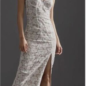 Elegant White Lace Dress